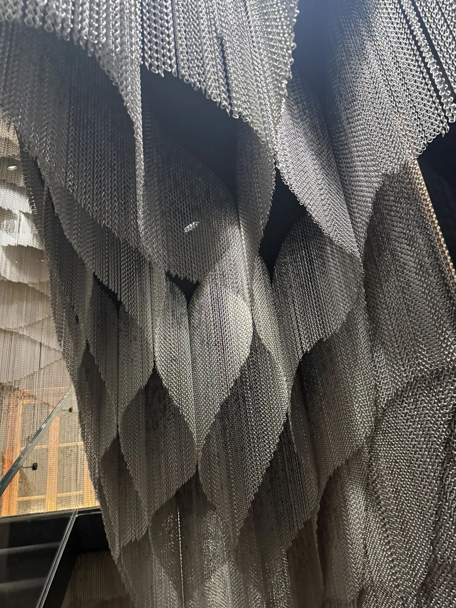 Chain installation at Gaudi House Museum in Barcelona