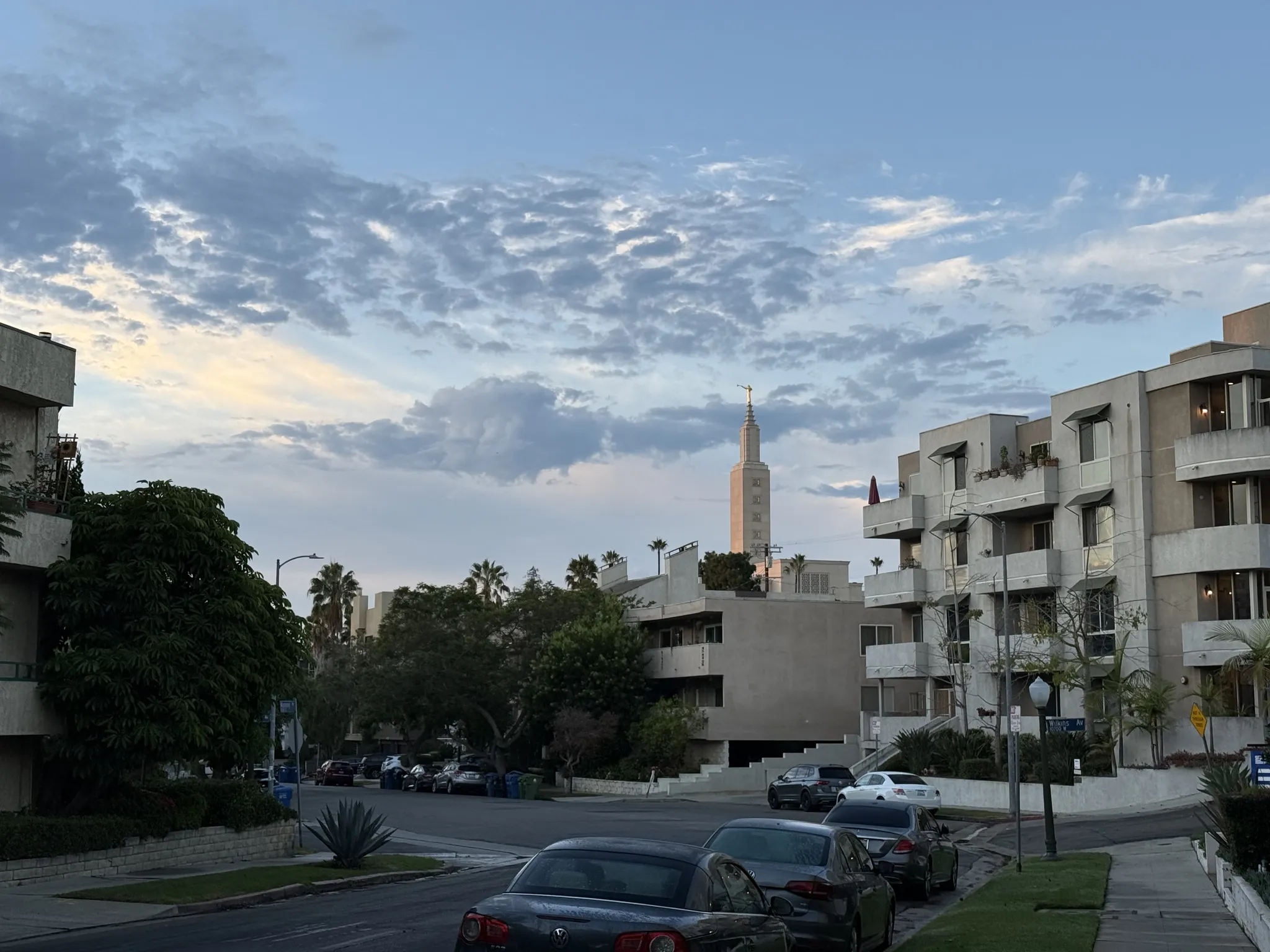 View of the Westwood Mormon temple